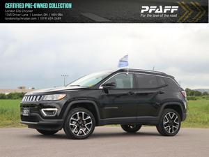  Jeep Compass LIMITED 4X4, SUNROOF, LEATHER