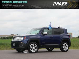  Jeep Renegade LIMITED 4X4, SUNROOF, LEATHER