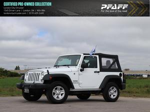  Jeep Wrangler SPORT 4X4, CRUISE CONTROL, 1 OWNER!!