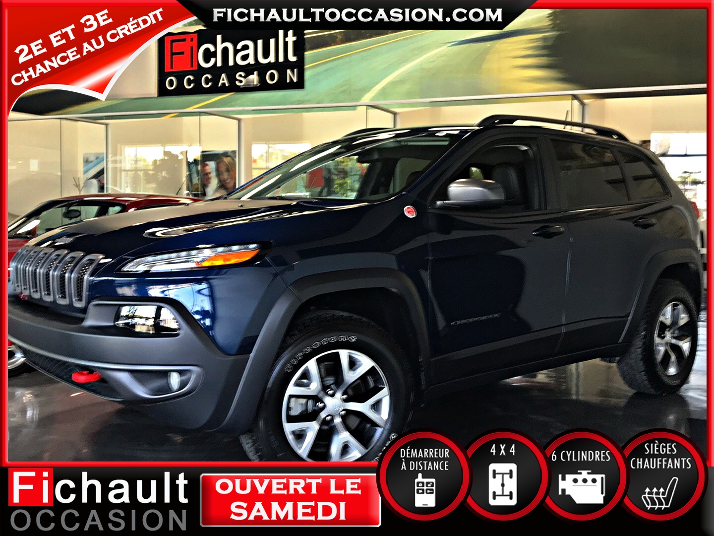  Jeep Cherokee TRAILHAWK 4X4***CAMERA DE RECUL*** SIEGE