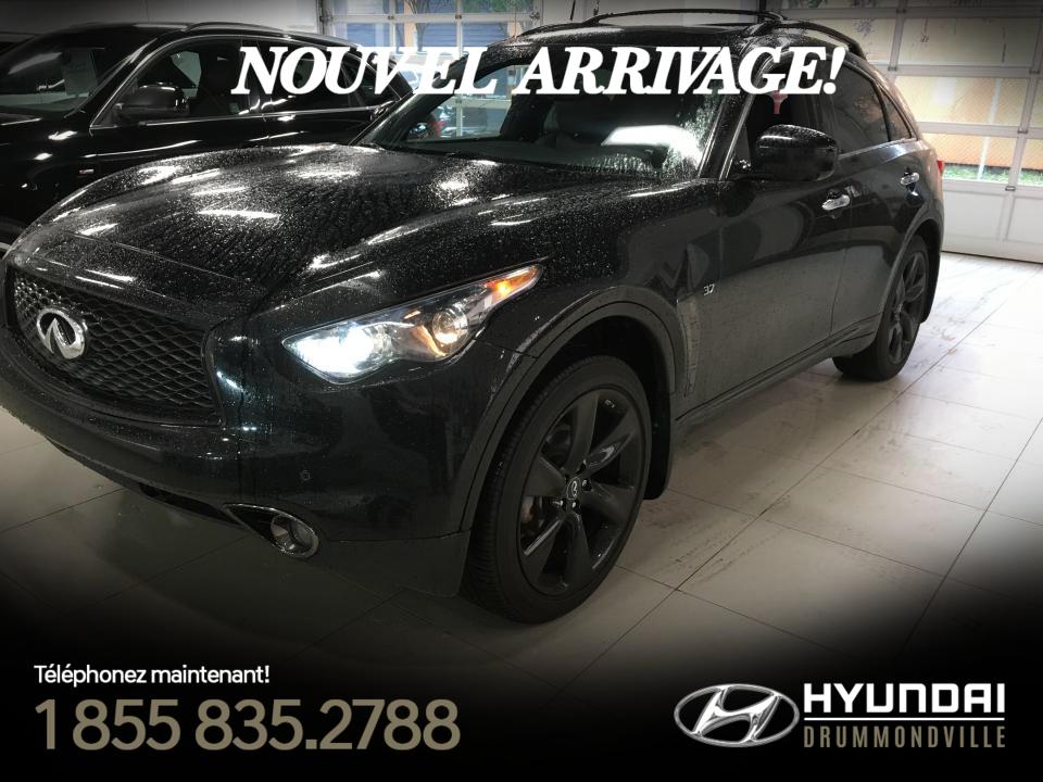  Infiniti QX70 SPORT + NAVI + TOIT + CAMÉRA 360 + WOW!!